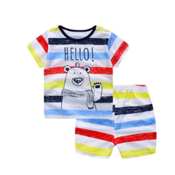 Boys And Girls Matching Shorts And Shirt Set