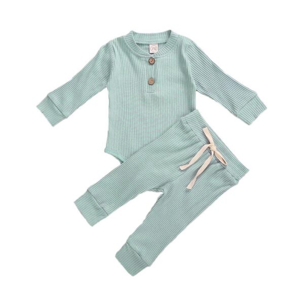 Baby Two Piece Long Sleeve Shirt And Pants