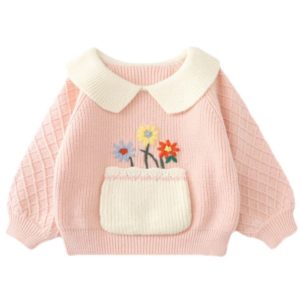 Girls Cute Knitted Sweater