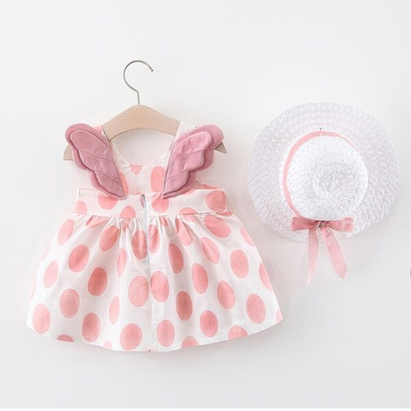 Baby Girl Winged and Polkadot Dress