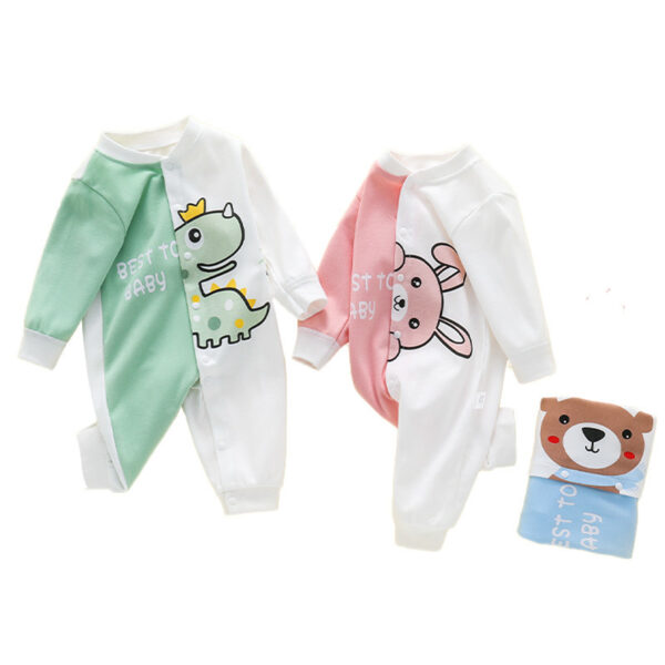 Cute Cartoon Two Tone Onesie