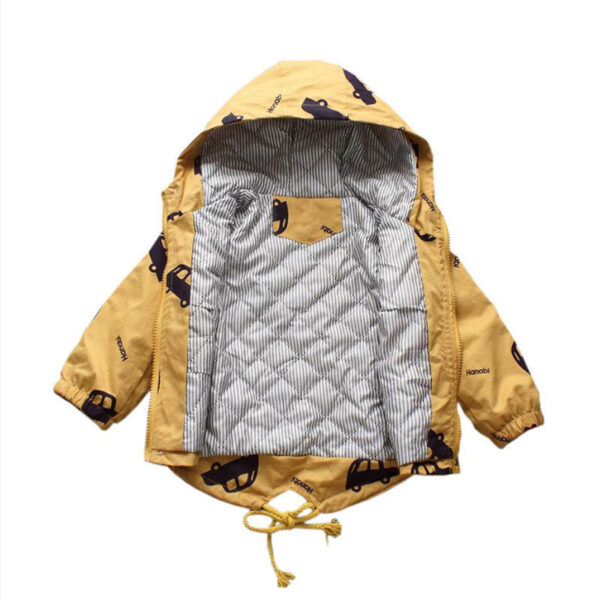 Car Print Kids Rain Coat